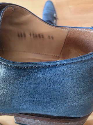 Zapatos Roberto Ley Doble Hebilla Azul