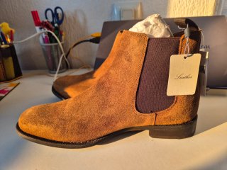 Botín Chelsea Piel Marrón T.40 Hombre