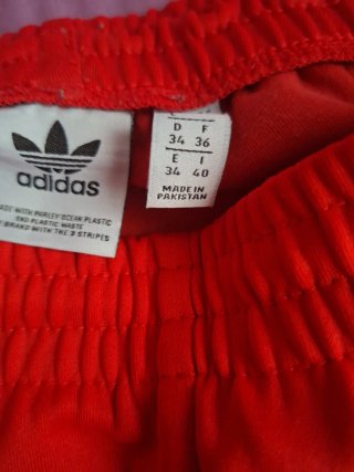 Pantalón chándal Adidas mujer rojo