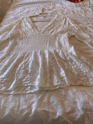 Camisola encaje blanco
