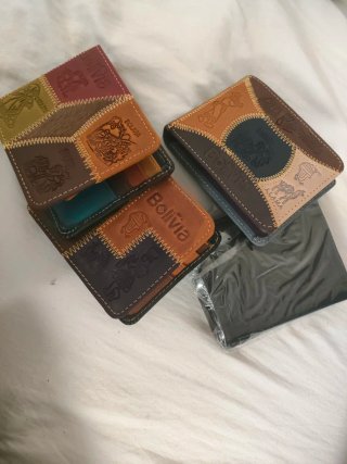 Portafogli artigianali in pelle boliviani