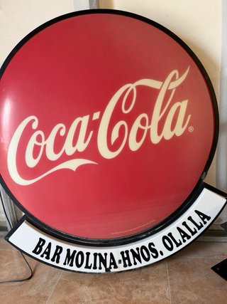 Cartel Luminoso Coca Cola Bar Molina