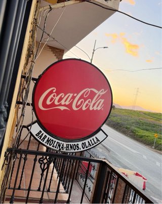 Cartel Luminoso Coca Cola Bar Molina