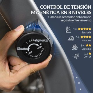 Bicicleta Estática Respaldo 8 Niveles