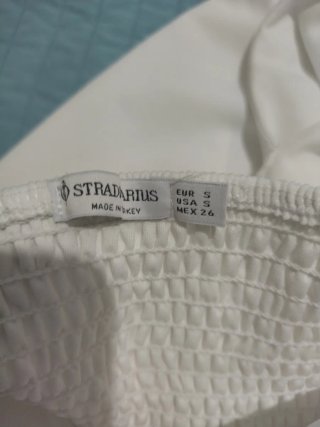 Mono blanco Stradivarius talla S
