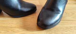 Botas de tacón negras talla 37