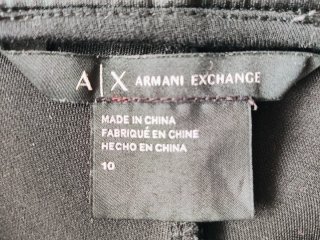 Pantalón polipiel Armani Exchange negro