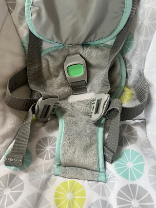 Columpio bebé gris y blanco