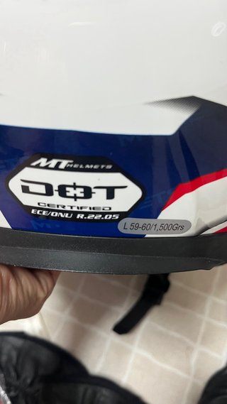Casco y guantes moto talla L