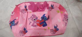 Borsa Disney Stitch e Angel Rosa