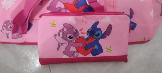 Borsa Disney Stitch e Angel Rosa