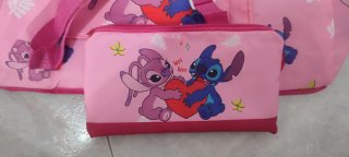 Borsa Disney Stitch e Angel Rosa