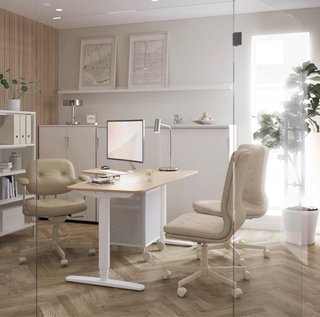 Escritorio IKEA Bekant L regulable altura