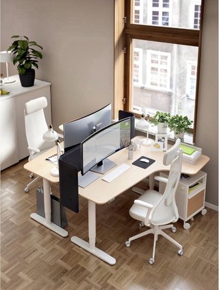 Escritorio IKEA Bekant L regulable altura