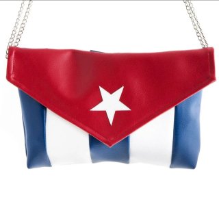 Borsa/ Pochette a tracolla bandiera cubana
