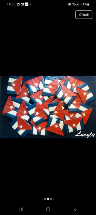 Borsa/ Pochette a tracolla bandiera cubana