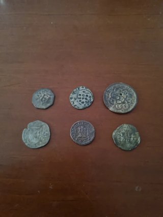 Lote 6 monedas antiguas