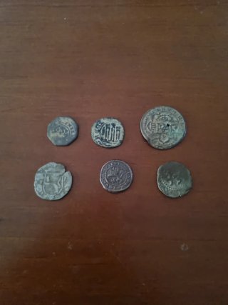 Lote 6 monedas antiguas