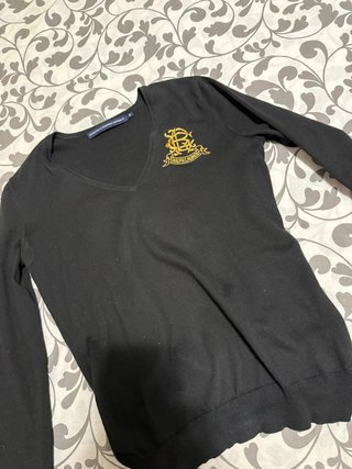 Jersey Ralph Lauren V-neck Logo XS Negro