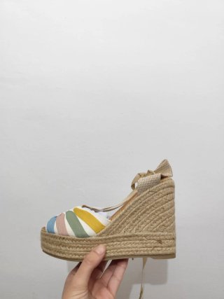 Cuñas esparto plataforma multicolor