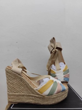 Cuñas esparto plataforma multicolor