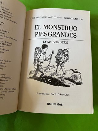 El Monstruo Piesgrandes, elige tu propia aventura,