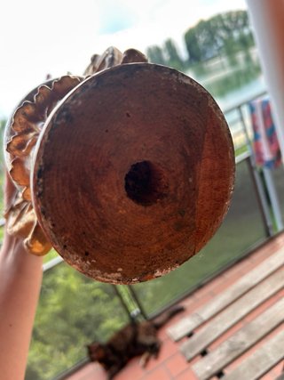 Antico Portapalme Legno Dorato