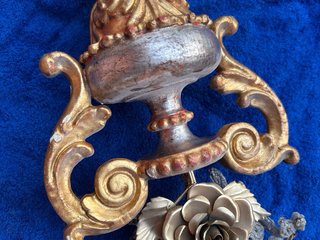 Antico Portapalme Legno Dorato