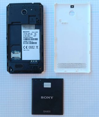 Sony Xperia Smartphone Negro/Blanco