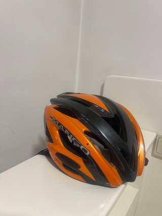 Casco Ciclismo Mango Naranja/Negro