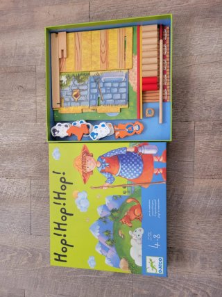 Hop! Hop! Hop! Juego de mesa coperativo infantil.