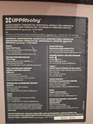 Capazo Uppababy Cruz Rosa
