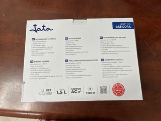 Batidora Jata 1300W 1.5L. Batidora vaso de cristal