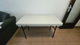 Mesa plegable Lifetime blanca