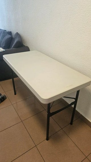 Mesa plegable Lifetime blanca
