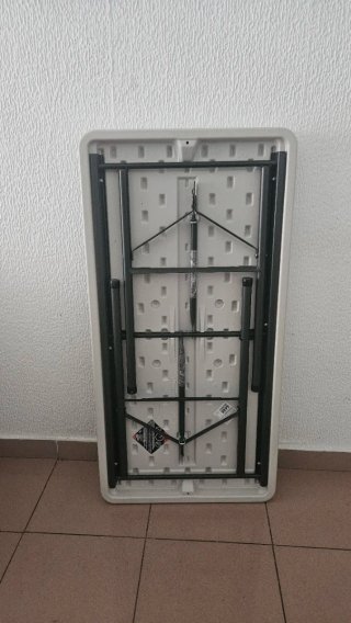 Mesa plegable Lifetime blanca