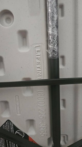 Mesa plegable Lifetime blanca