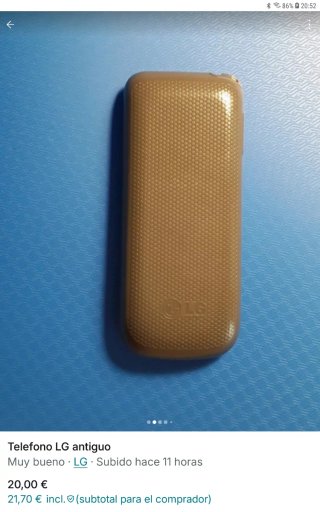 Telefono LG con batteria Li-Ion 950mAh