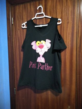 Camiseta Tirantes Mujer Pantera Rosa Talla M