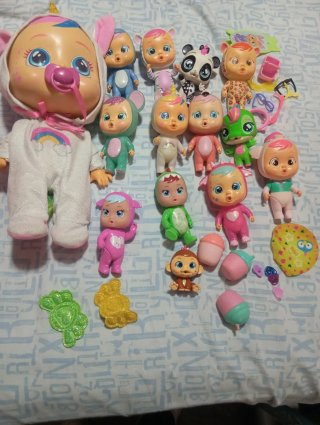 Lote Bebés Llorones Unicornio y más