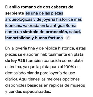 Anillo Serpiente 2 Cabezas Pompeya Plata