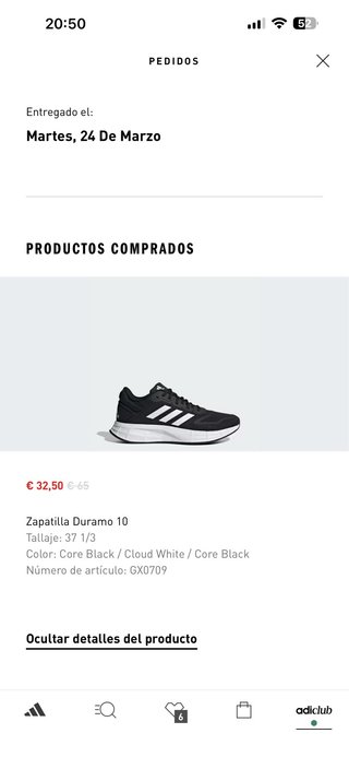 Zapatillas Adidas Negras y Blancas