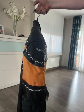Chaqueta Moto Samada Talla L Negra/Naranja