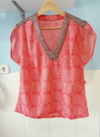 Blusa Flamenco con abalorios M