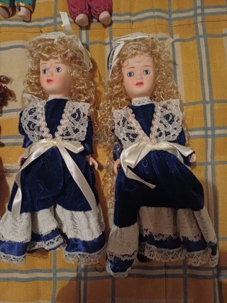 Muñecas de porcelana vintage