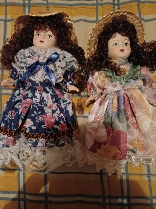 Muñecas de porcelana vintage