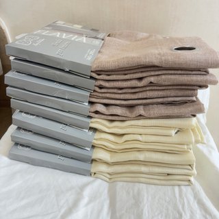 8 Tende Mastro Bianco Beige/Panna 140x280cm