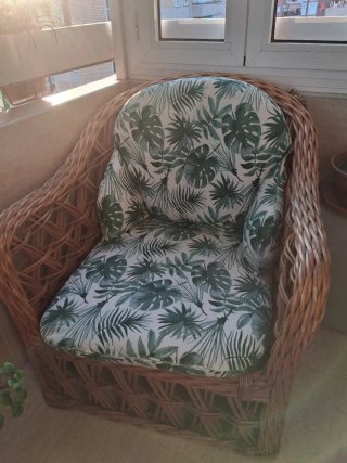Mesa y Sillones de Jardín Ratán