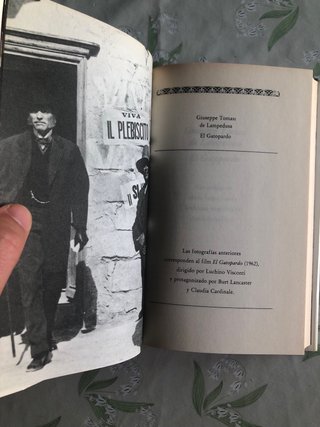 Libro El Gatopardo - G. Tomasi de Lampedusa