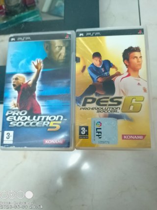 Lote 2 juegos PSP Pro Evolution Soccer
